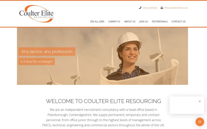 Screenshot von coulterelite.co.uk