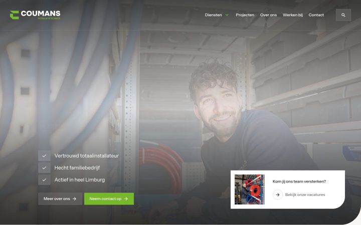 Screenshot of coumansinstallatietechniek.nl