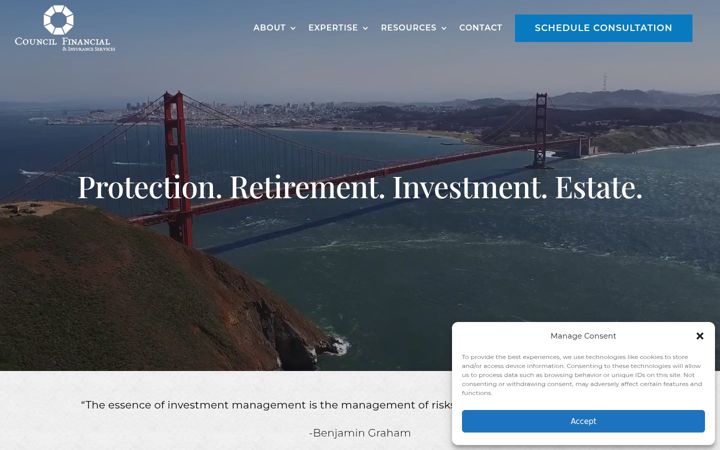 Screenshot of councilfinancial.com