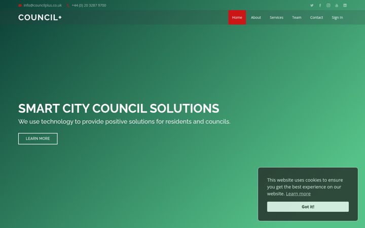 Screenshot von councilplus.co.uk