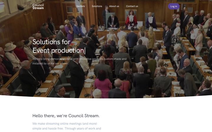 Screenshot of councilstream.com