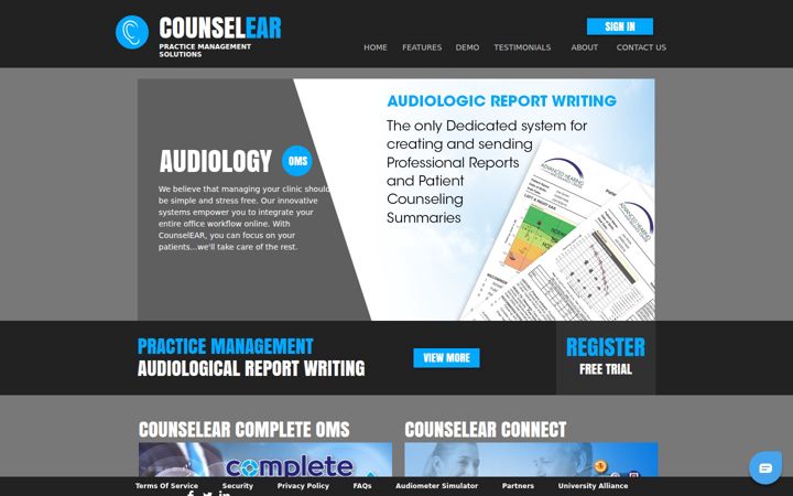 Screenshot of counselear.com