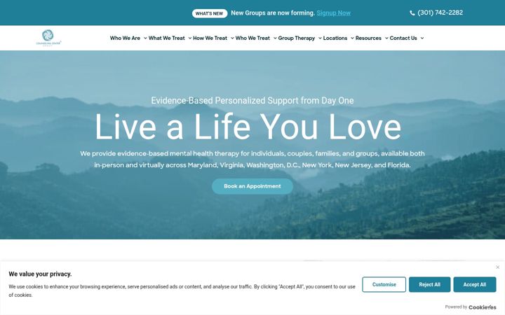 Screenshot of counselingcentergroup.com
