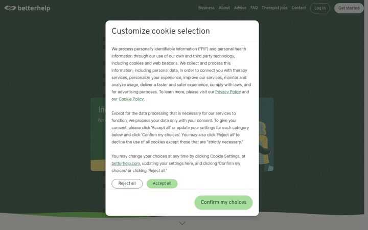 Screenshot of counselingforstudents.com