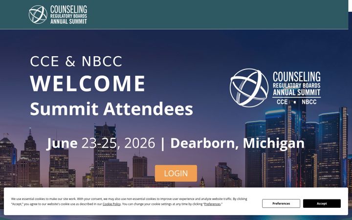 Screenshot of counselingsummit.org