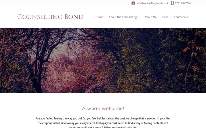 Screenshot von counsellingbond.co.uk