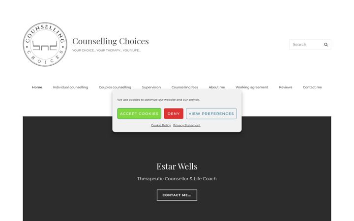 Screenshot von counsellingchoices.co.uk