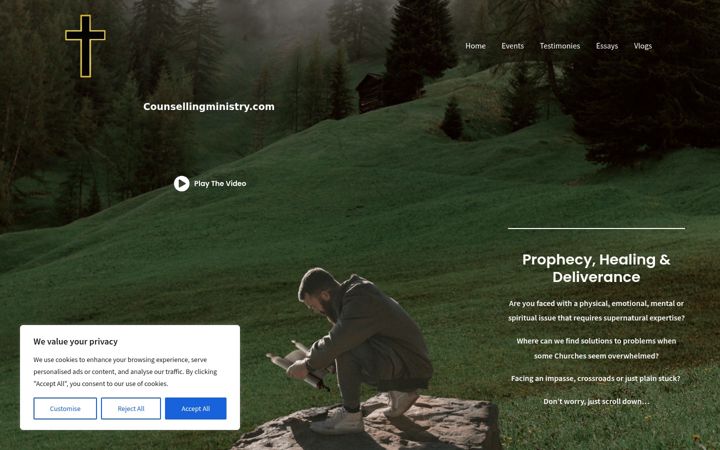 Screenshot of counsellingministry.com