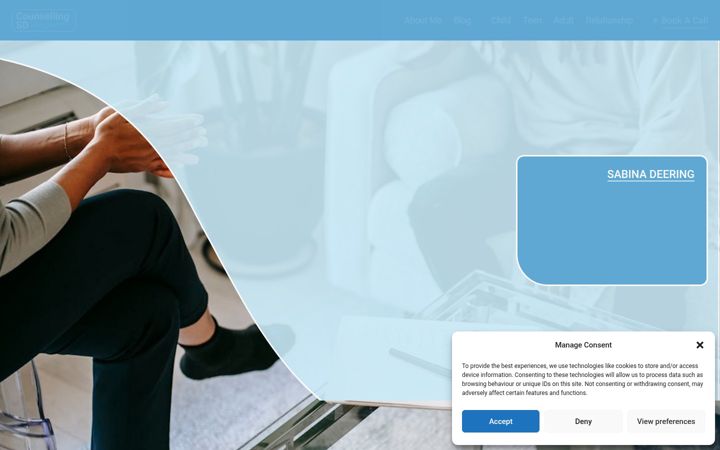Screenshot von counsellingsd.co.uk