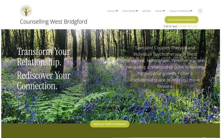Screenshot von counsellingwestbridgford.co.uk