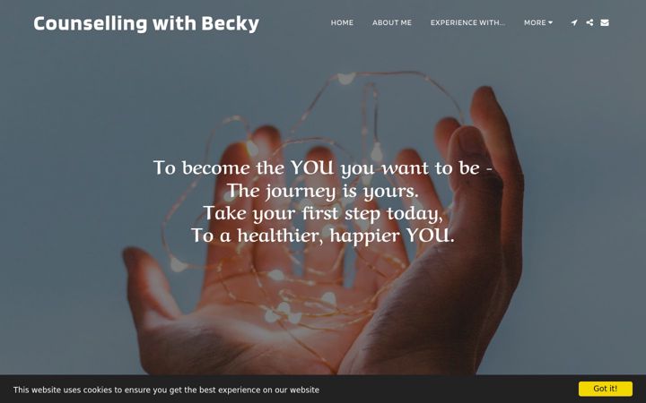 Screenshot von counsellingwithbecky.co.uk