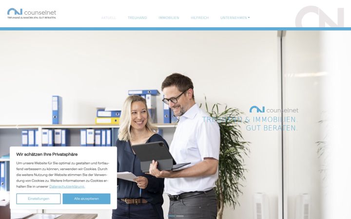 Screenshot of counselnet.ch
