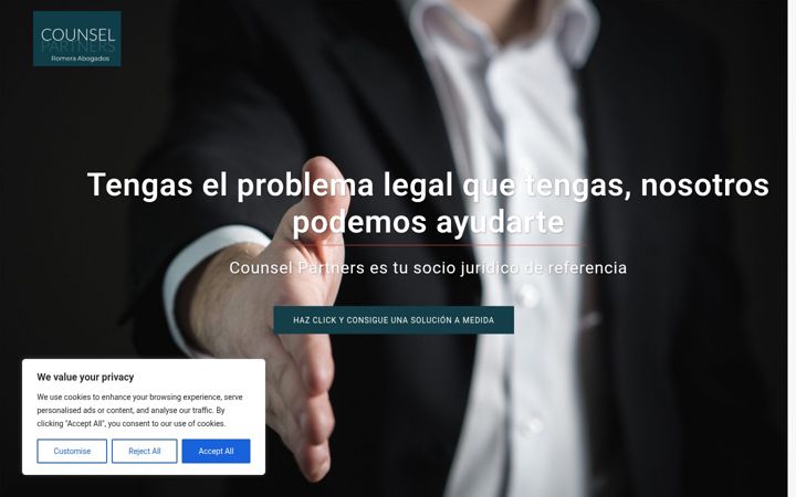 Screenshot of counselpartners.es