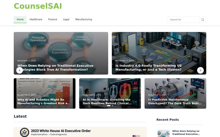 Screenshot of counselsai.com