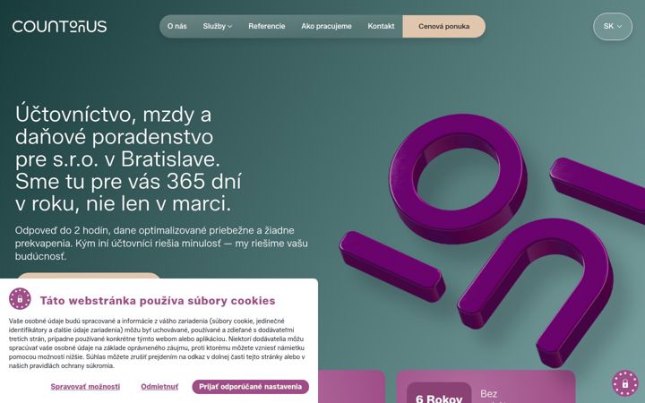 Screenshot of count.sk