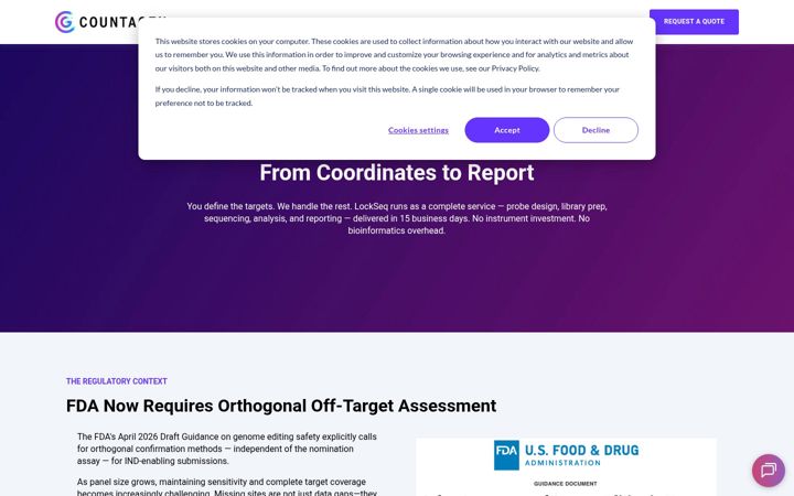 Screenshot of countagen.com