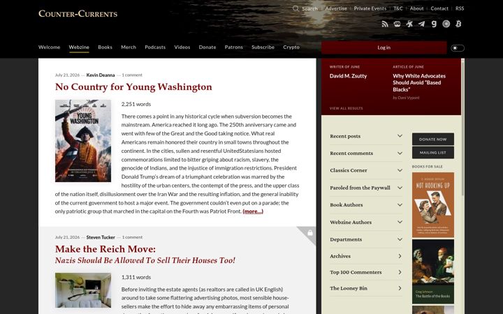 Screenshot of counter-currents.com