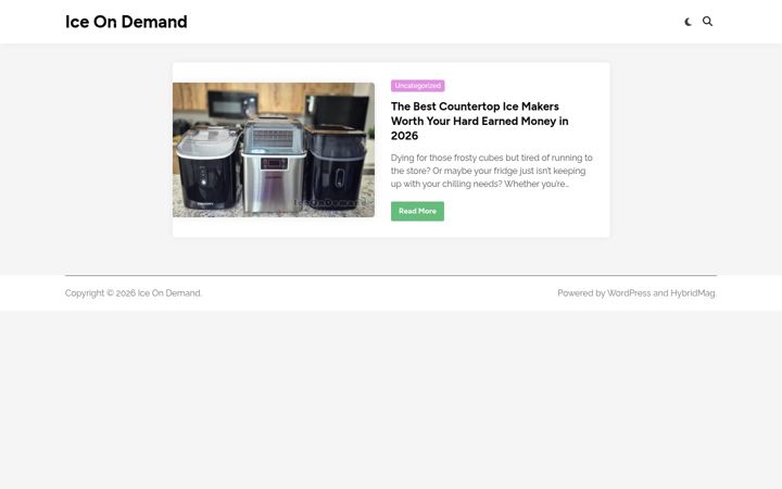 Screenshot of countericemaker.com