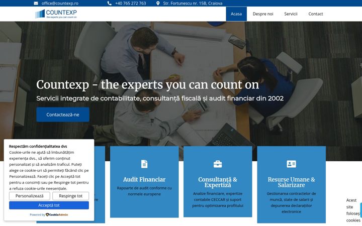 Screenshot of countexp.ro