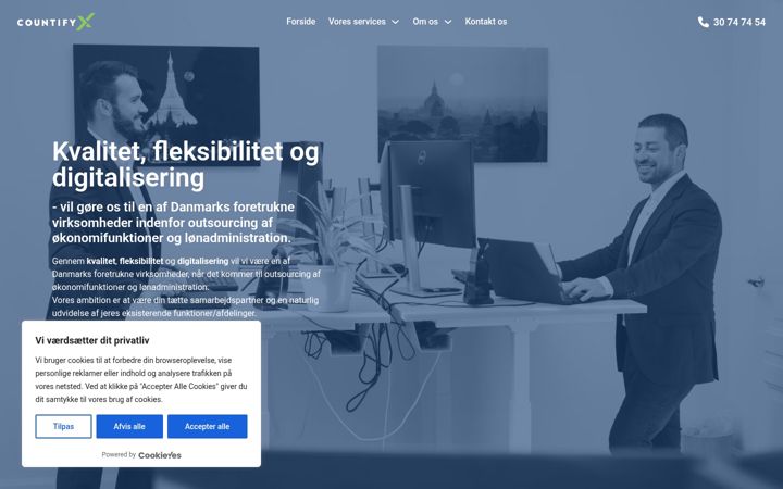 Screenshot of countifyx.dk