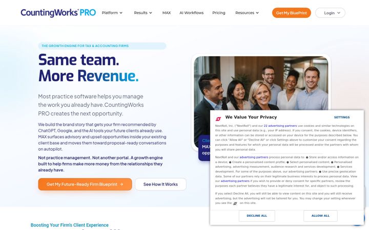 Screenshot of countingworkspro.com