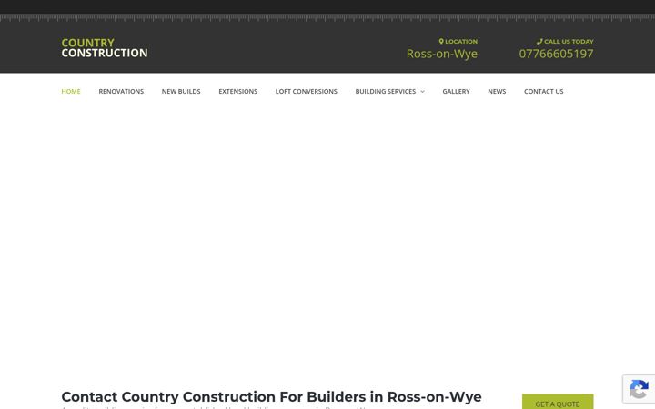 Screenshot of country-construction.co.uk