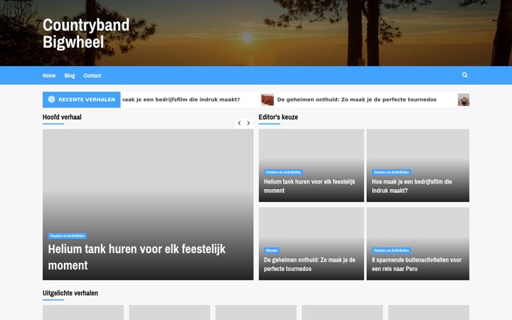 Skærmbillede af countryband-bigwheel.nl