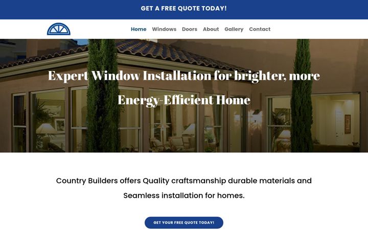 Screenshot of countrybuildersusa.com