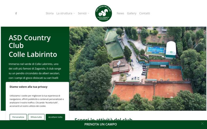 Screenshot of countryclubcollelabirinto.it