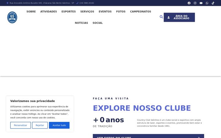 Screenshot of countryclubvalinhos.com.br