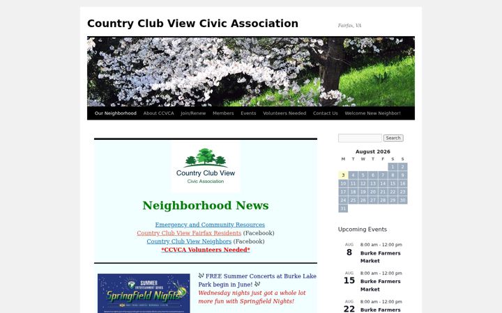Screenshot of countryclubview.org