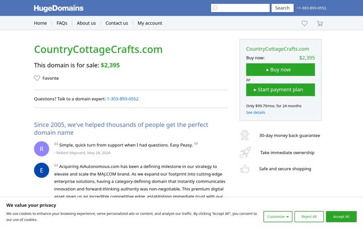 Screenshot of countrycottagecrafts.com