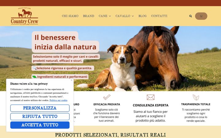 Screenshot of countrycrew.it