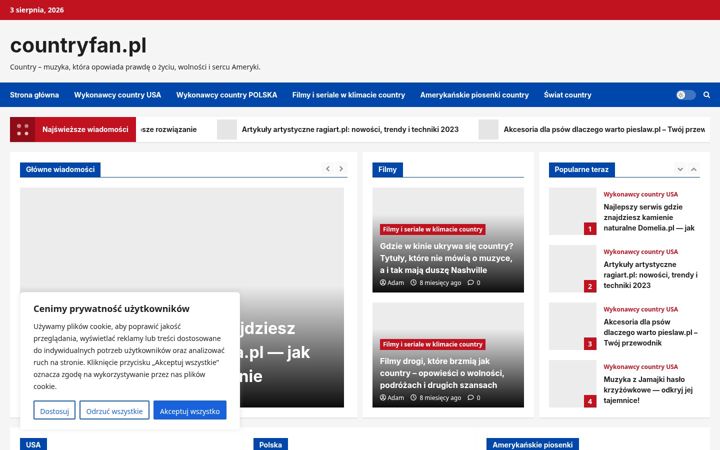 Screenshot of countryfan.pl