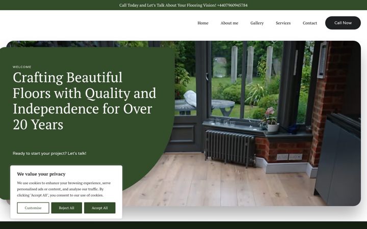 Ekrano kopija countryfloors.co.uk