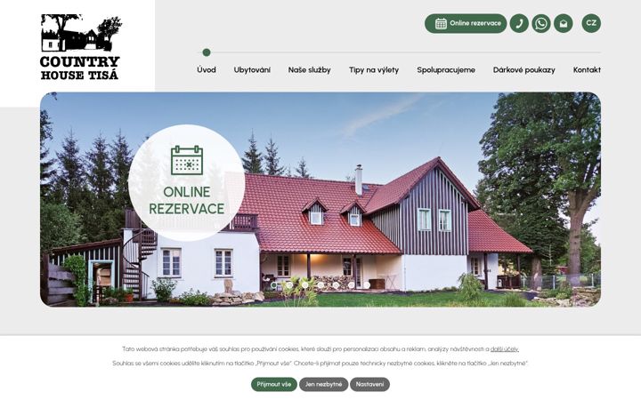 Screenshot von countryhousetisa.cz