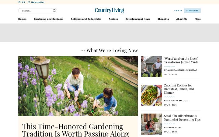 Screenshot του countryliving.com