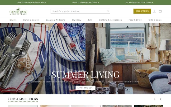 Screenshot von countrylivingshop.co.uk