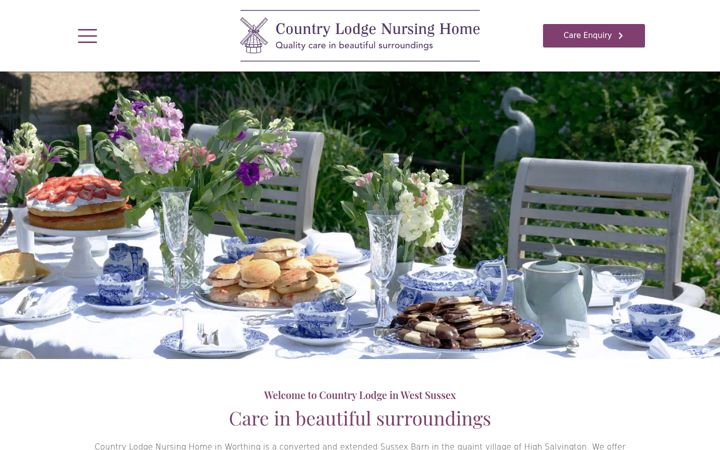 Екранна снимка на countrylodgenursing.co.uk