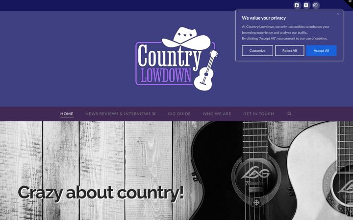 Screenshot of countrylowdown.com