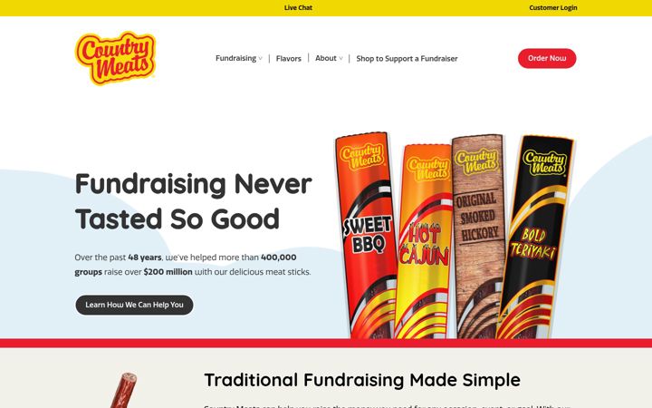 Screenshot of countrymeats.com