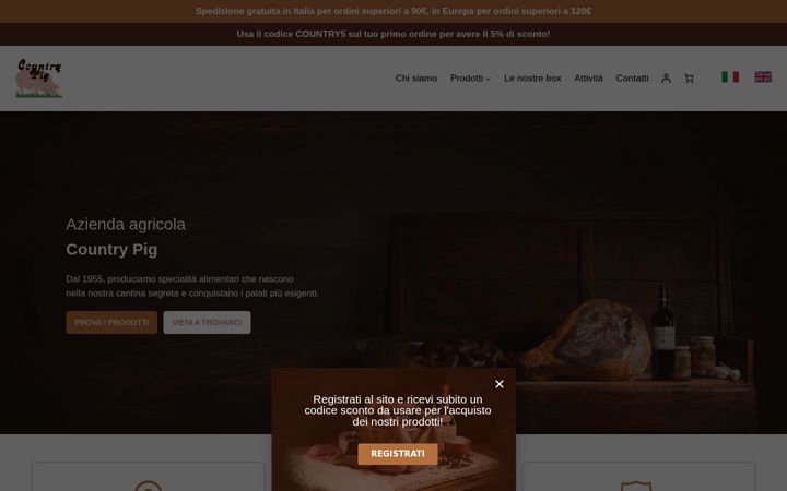 Screenshot of countrypig.it