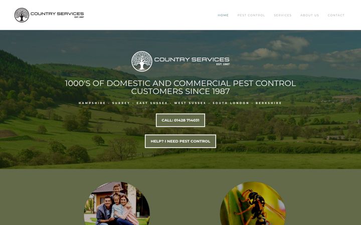 Ekrano kopija countryservicespestcontrol.co.uk