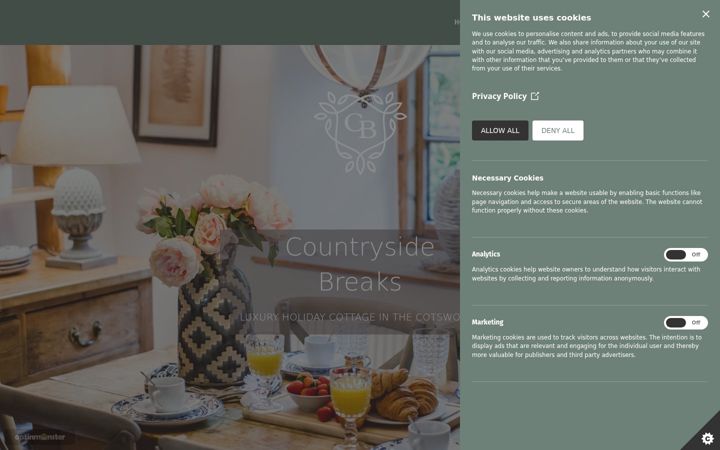 Screenshot von countrysidebreaks.co.uk