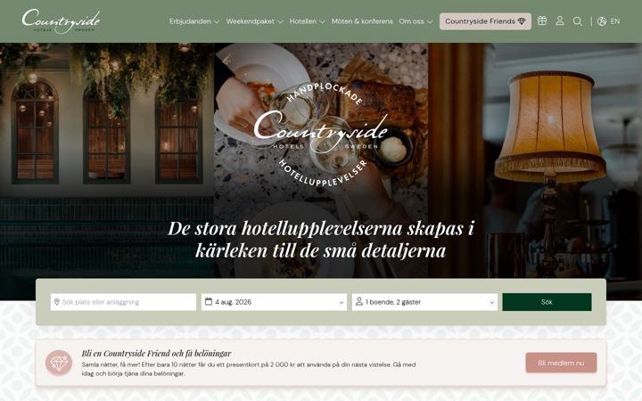 Screenshot of countrysidehotels.se