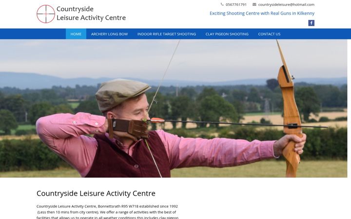 Screenshot of countrysideleisureactivitycentre.ie
