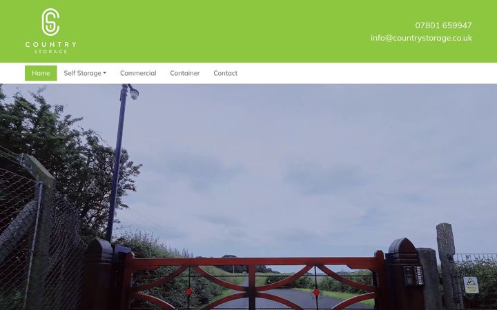 Screenshot von countrystorage.co.uk