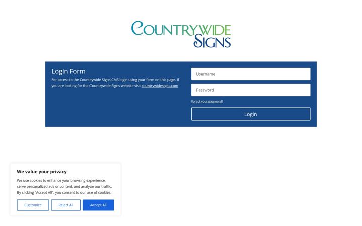 Screenshot ta' countrywidesigns.uk