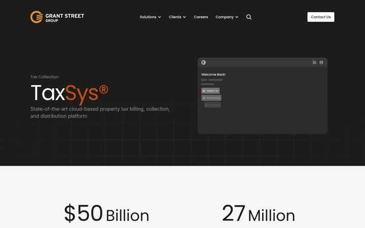Screenshot of county-taxes.com