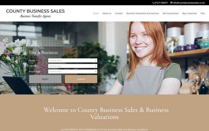Screenshot ta' countybusinesssales.co.uk